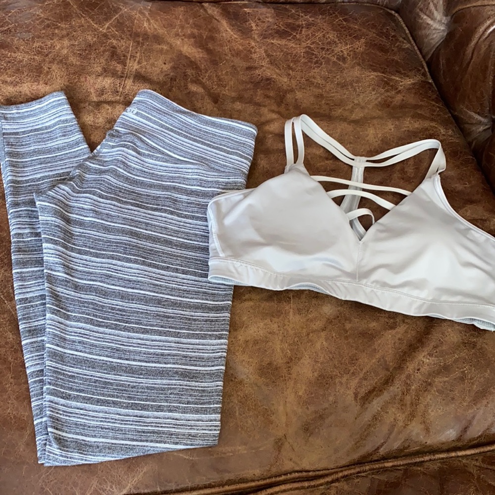 Lululemon leggings & Victoria Secret Sports Bra
